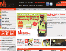 Tablet Screenshot of mutualindustries.com